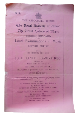 1913 abrsm music theory paper cover