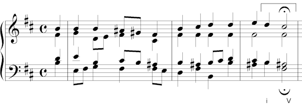 Bach chorale 78 cadence
