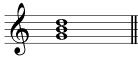 chords dominant triad G