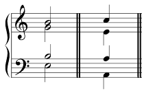 chords four part satb stem direction