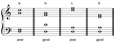 chords spacing satb
