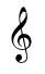 treble clef symbol