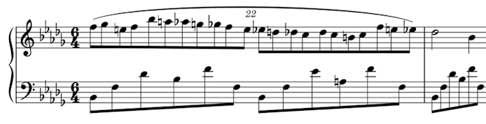 22-plets in Chopin