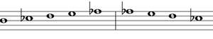 Eb major scale bass clef