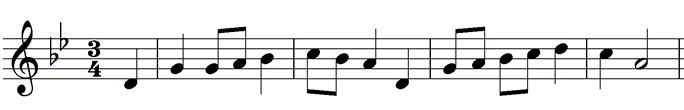 Melody in G minor