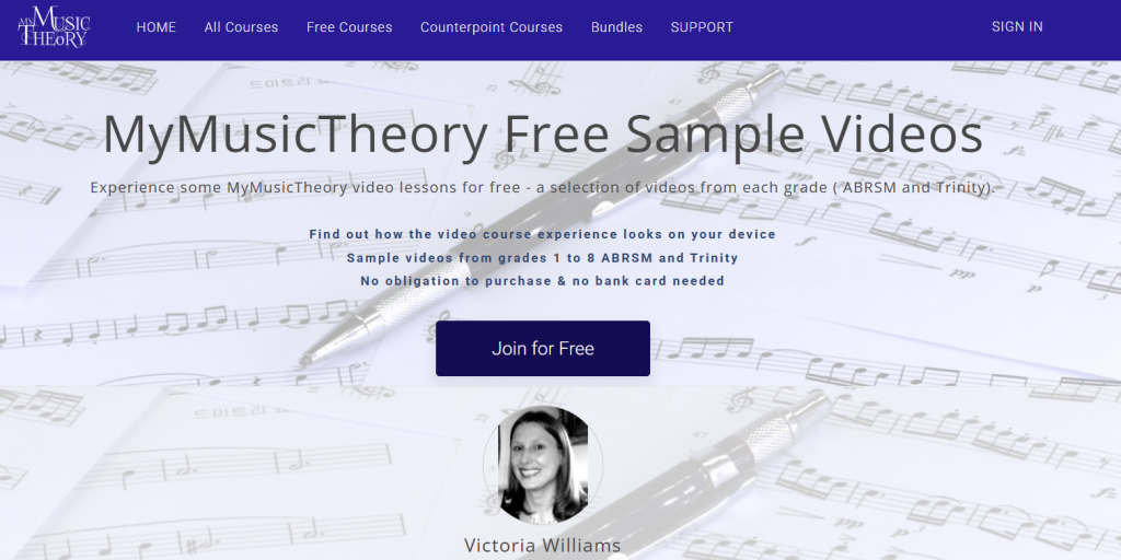 free sample music theory courses 